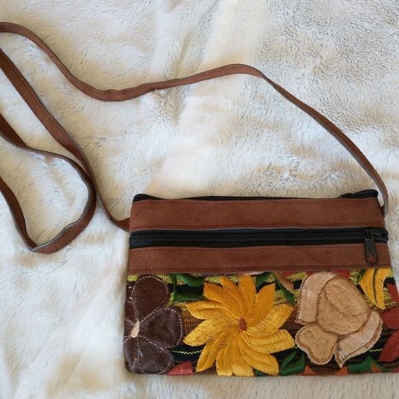Handbags - Small floral zipper bag